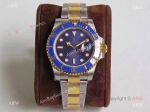 Best 1:1 Replica Rolex VR Factory Submariner Real 18K 2-Tone Yellow Gold Blue Face Real Watch 40 mm